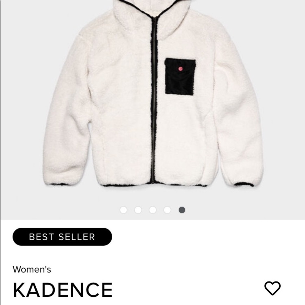 UGG® Kadence Sherpa Fleece Hoodie Lounge Patch Pocket Jacket